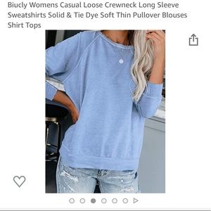 Crew neck long sleeve sweatshirt NEW